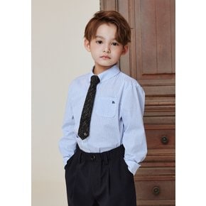 블루 스트라이프 셔츠 블라우스 BA11BL02SB