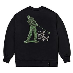 22 A/W YORF FIGURE SWEAT CREWNECK BLACK 피규어 맨투맨 블랙