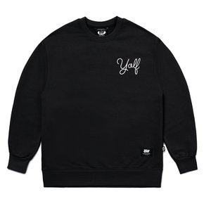 22 A/W YORF FIGURE SWEAT CREWNECK BLACK_욜프 공용 피규어 맨투맨 블랙