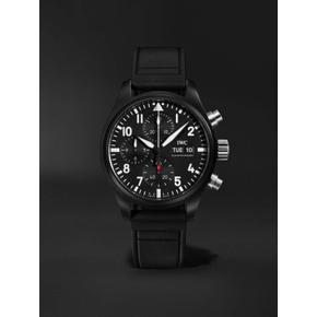 [해외배송] PILOTS 시계 오토매틱 CHRONOGRAPH 41MM CERAMIC & 러버 시계 REF 노 IW B0080739115