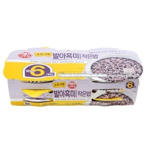 오뚜기 오뚜기밥 발아흑미 작은밥 130g*6개