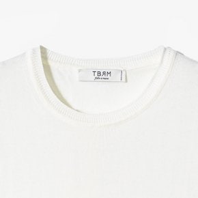 [TBRM][티비알엠]CREW NECK T-SHIRT /크루넥 티셔츠/오프화이트/네이비/TBD1M60000