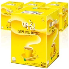 맥심 모카골드 마일드 커피믹스 250T X4개 (1박스)  /인스턴트믹스커피/커피/선물용