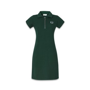 basic slim dress green