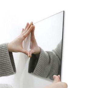 아크릴 거울 벽 부착 거울 인테리어 부착식 안전 현관 욕실 라운드