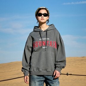 플루크 월드 마운틴 자수 로고 피그먼트 후드 티셔츠 FHT713-Z / 4color W