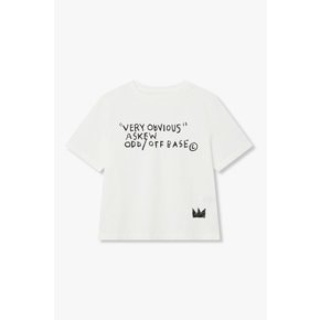 [파주점] 바스키아 레터링 숏 슬리브 티셔츠 7126240181