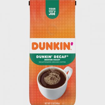  Dunkin던킨  던킨  디카페인  미디엄  로스트  커피  340g  백