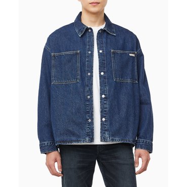 Calvin Klein Jeans 남성 릴렉스핏 데님 셔츠 자켓(J326551)