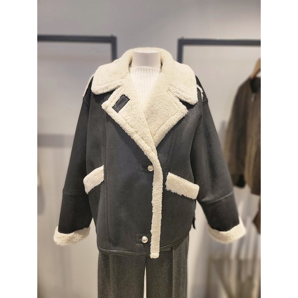 [여주점] 하이넥 스웨이드 무스탕(SALEE1461)