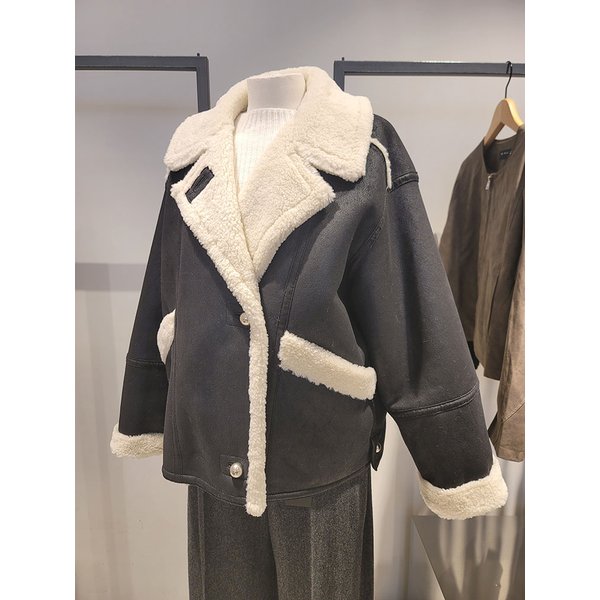 [여주점] 하이넥 스웨이드 무스탕(SALEE1461)