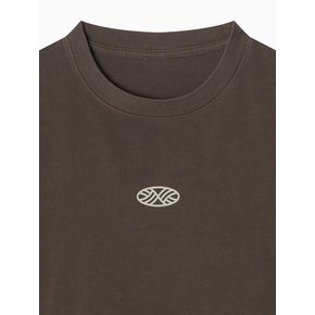 275g Heavy Cotton Circle Hearttrack Pigment T Shirt_Brown