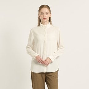 [여주점] 프릴 셔링 블라우스 B5C8B427