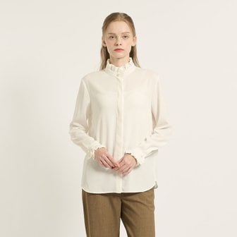 BCBG [여주점] 프릴 셔링 블라우스 B5C8B427