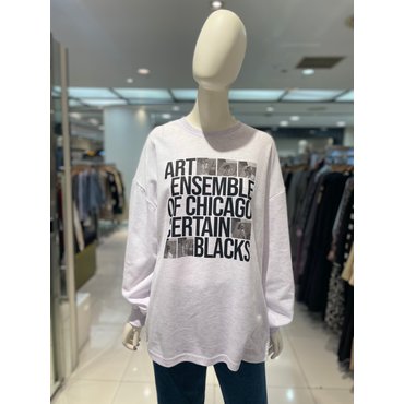 파프리카 캐주얼 아트 레터링 맨투맨/NJ1TS208