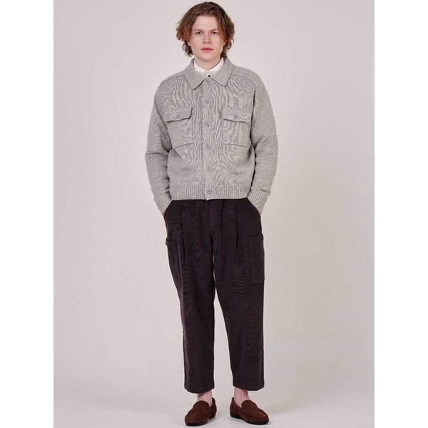 남자 16골 코듀로이 쎄미 와이드핏 허리E밴딩 겨울 팬츠  CXS25WWPTB08 BRO