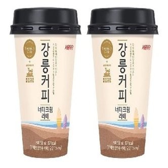  서울우유 강릉커피 너티크림라떼 컵커피 250ml x 10개 한박스