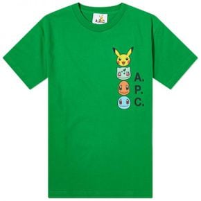 우먼 A.P.C. 아페쎄 Pokemon The Portrait 티셔츠 - Kaa 그린 COBQX-F26314-KAA