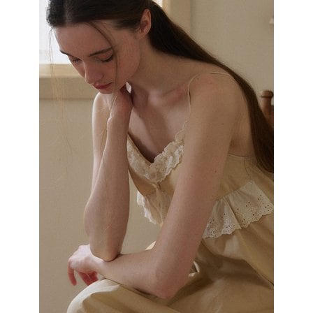 울랄라 레더리 나시 원피스 베이지 (40수)