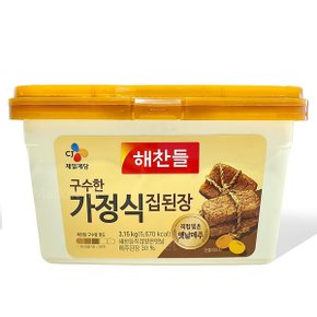 해찬들 구수한 가정식 집된장 3.15kg / 맛있는 찌개 양념 대용량 대량