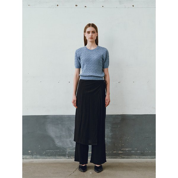 랩 스커트 와이드 롱 팬츠 (VJPAH2202)