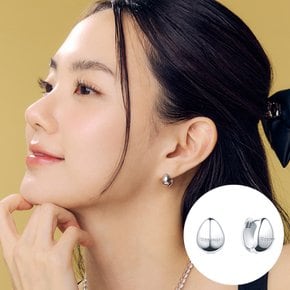 로즈몽 실버 드롭 원터치 귀걸이 폴카 RA25B04A