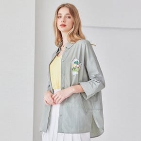[최초가 79,000원][르포엠]폴렌 아트웍 블라우스 셔킷