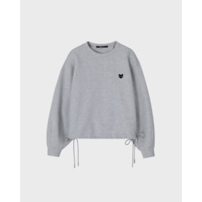 [파주점] [송지오우먼]지제로 볼륨 크롭 크루넥 멜란지 그레이 WI2TS918MG