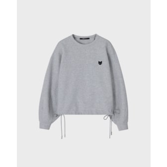 송지오 [파주점] [송지오우먼]지제로 볼륨 크롭 크루넥 멜란지 그레이 WI2TS918MG