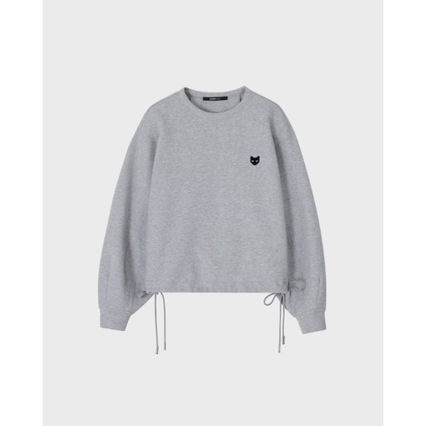 [파주점] [송지오우먼]지제로 볼륨 크롭 크루넥 멜란지 그레이 WI2TS918MG