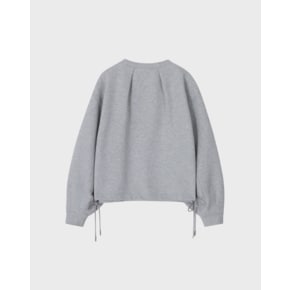 [파주점] [송지오우먼]지제로 볼륨 크롭 크루넥 멜란지 그레이 WI2TS918MG