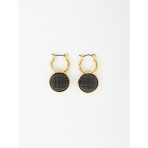 Hoop With Ball Earrings_Black