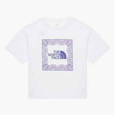 노스페이스 [노스페이스키즈 공식] NT7UR12S 키즈 리틀 글램프 반팔 라운드 티_WHITE