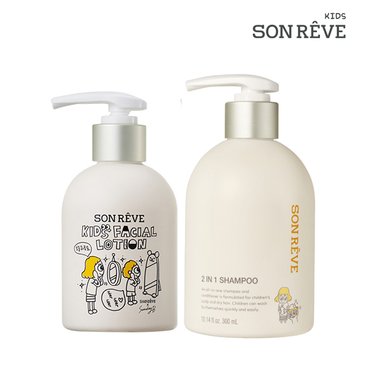 쏭레브 키즈 2in1 샴푸(300ml)+페이셜 로션(200ml)