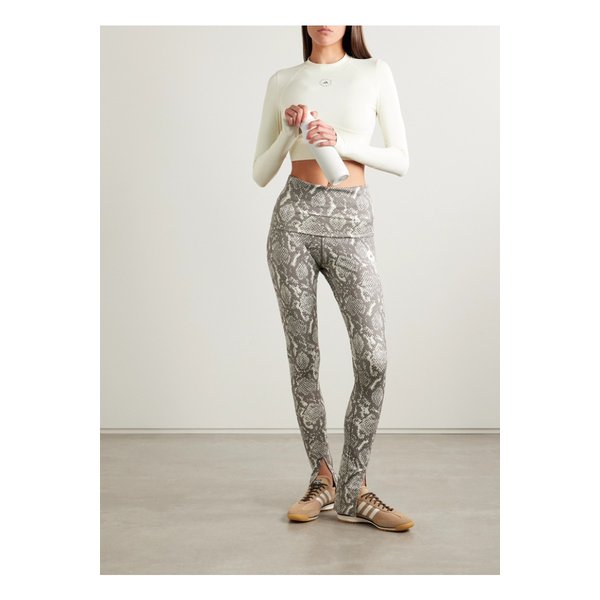 바이스텔라매카트니 트루퍼포즈 크롭 프린트 스트레치  탑 아이보리 46376663162943891