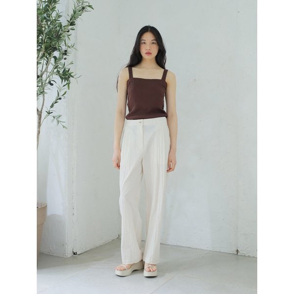 [리퍼브] RIBBED SLEEVELESS TOP / PINK