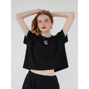 Illite daily crop t-shirt (Black)