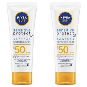 니베아썬 센시티브 프로텍트 썬로션 Nivea Sun SPF 50 100ml 2개