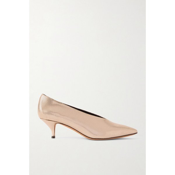 엠 파슨스 베네토 메탈릭 텍스처 가죽 골드 펌프스 46376663162985671