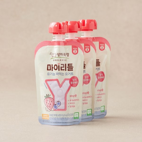 유기농 마이리틀 요거트 딸기&블루베리 255g (85g*3)