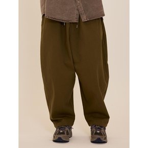 CB BASIC COTTON WIDE BANDING PANTS (KHAKI)