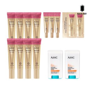 (홈쇼핑구성) AHC 아이크림 시즌12 40ml x8 +12ml x3 샘플2 + AHC 프레쉬 선스틱 17g x2