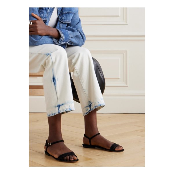 엠 파슨스 심플 스웨이드 샌들 블랙 1647597327146902