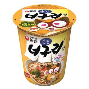 농심 순한 너구리 소컵 63g 6컵 2박스