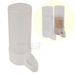 대롱물통 100ml(기본형) 앵무새 잉꼬 핀치 메추리 병아리 새장 새물통