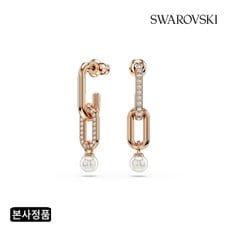[본사정품/쇼핑백증정] Constella 로즈골드 크리스털 펄 드롭 귀걸이 5728585