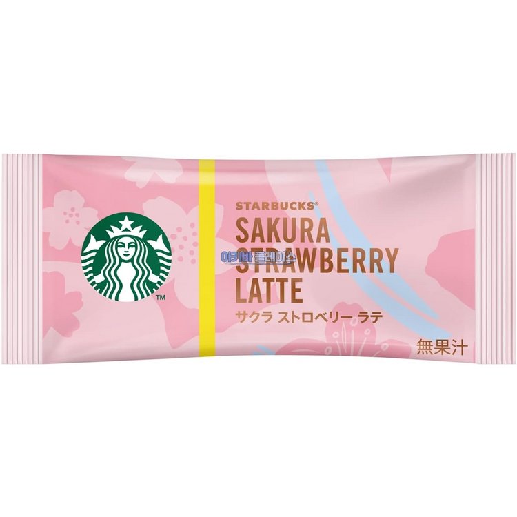 일본 스타벅스 프리미엄 사쿠라 스트로베리 라떼 스틱 커피 4개입 3팩 - Main Image