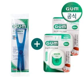 GUM 검 프로스메이트 치실 핸들(845)+왁스치실[31264051]