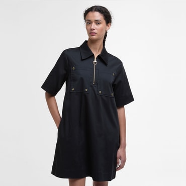 바버 [25SS] 여성 블랙 Ettie 미니 원피스 (URDR5E301BK)