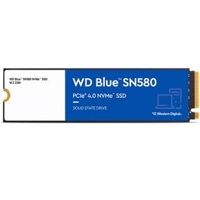 웨스턴디지털 WD Blue SATA M.2 NVMe SSD 500GB SN580(WDS500G3B0E) 정품 5년 warranty